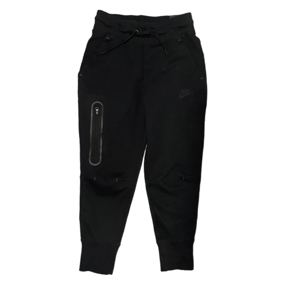 Nike girl’s XS black drawstring elastic waist & ankle cuff jogger pants NWT